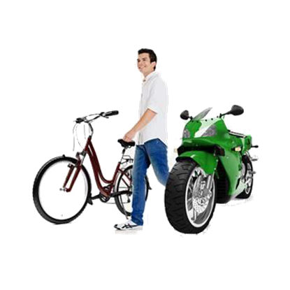 Picture of Cyclists, Pedestrians, Motorbikes